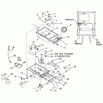 ELECTRICAL BOX SLT 700 B964166 and Intl. SLT 700 I964166 (4933923392B010)