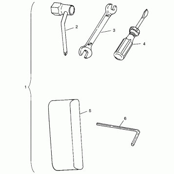 TOOL KIT SLT 700 B964166 and  Intl. SLT 700 I964166 (4933923392B012)