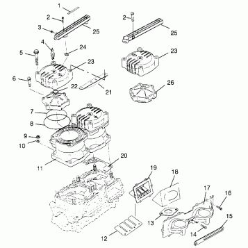 CYLINDER & MANIFOLD SLT 700 B964166 and Intl. SLT 700 I964166 (4933923392B014)