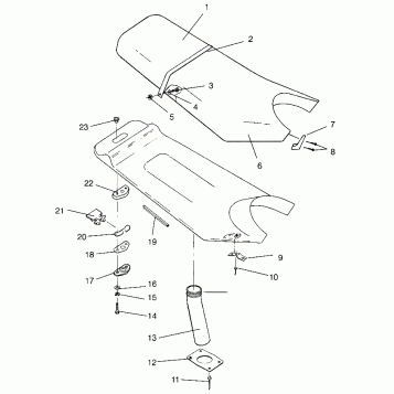 SEAT ASSEMBLY SLX 780 B954287 (4933953395A011)