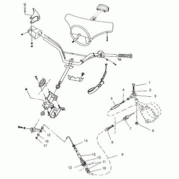 STEERING ASSEMBLY  SLX 780 B954287 (4933953395A014)