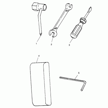TOOL KIT ASSEMBLY  SLX 780 B954287 (4933953395B012)