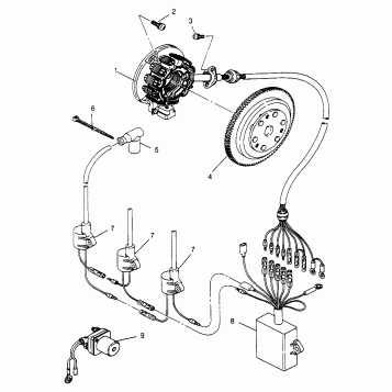 MAGNETO ASSEMBLY  SLX 780 B954287 (4933953395C005)