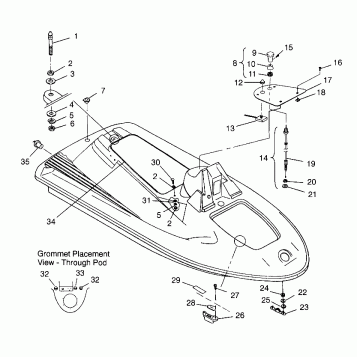 HULL and BODY SL 780 B964087 and Intl. SL 780 I964087 (4935523552A006)