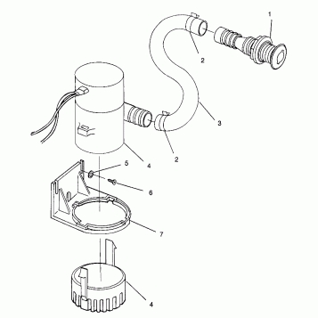 BILGE PUMP SL 780 B964087 and Intl. SL 780 I964087 (4935523552B009)