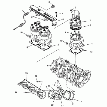 CYLINDER & MANIFOLD SL 780 B964087 and Intl. SL 780 I964087 (4935523552C001)