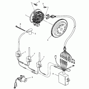 MAGNETO ASSEMBLY SL 780 B964087 and  Intl. SL 780 I964087 (4935523552C006)