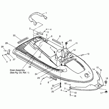 HULL and BODY SL 900 B964291 and  Intl. SL 900 I964291 (4935583558A005)