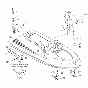 HULL and BODY SL 900 B964291 and Intl. SL 900 I964291 (4935583558A006)