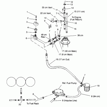 FUEL SYSTEM SL 900 B964291 and  Intl. SL 900 I964291 (4935583558A010)