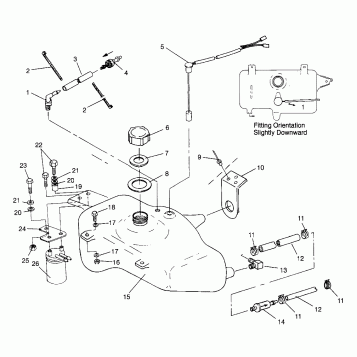OIL TANK SL 900 B964291 and  Intl. SL 900 I964291 (4935583558A012)