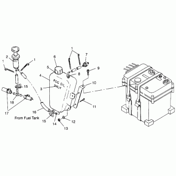 ENGINE FOGGING SYSTEM  Intl. SL 900 I964291 (4935583558B012)