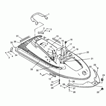 HULL and BODY SL 700 B964066 and Intl. SL 700 I964066 (4935633563A005)