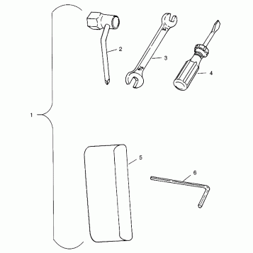 TOOL KIT SL 700 B964066 and  Intl. SL 700 I964066 (4935633563B014)