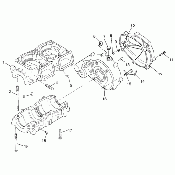 CRANKCASE SL 700 B964066 and Intl. SL 700 I964066 (4935633563C002)