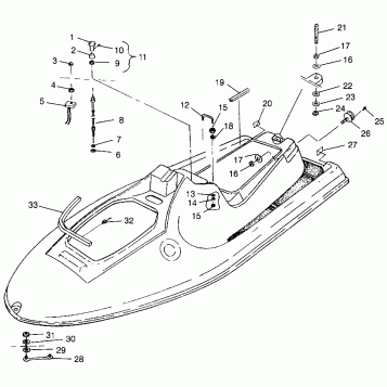 HULL and BODY SLT 780 B964588 and Intl. SLT 780 I964588 (4935683568A006)