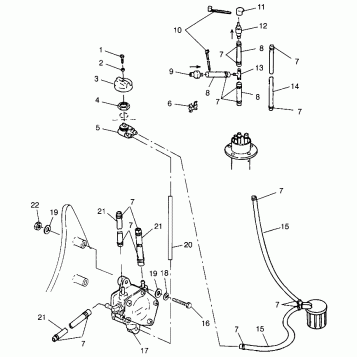 FUEL SYSTEM SLT 780 B964588 and  Intl. SLT 780 I964588 (4935683568A010)
