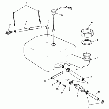 OIL TANK SLT 780 B964588 and  Intl. SLT 780 I964588 (4935683568A014)