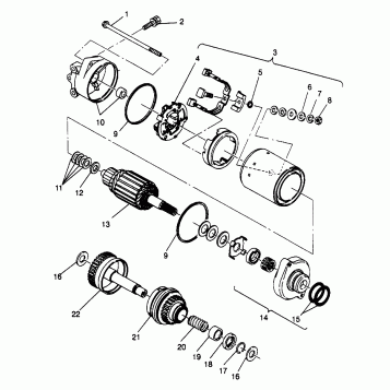 STARTING MOTOR SLT 780 B964588 and Intl. SLT 780 I964588 (4935683568C007)
