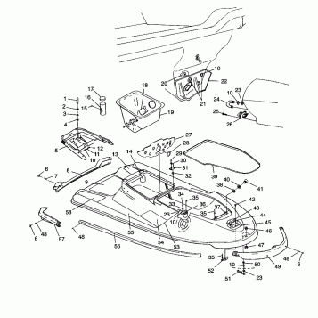 HULL AND BODY HURRICANE B964466 and Intl. HURRICANE I964466 (4935733573A005)
