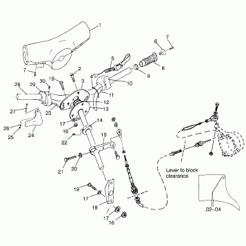 STEERING HURRICANE B964466 and Intl. HURRICANE I964466 (4935733573A013)