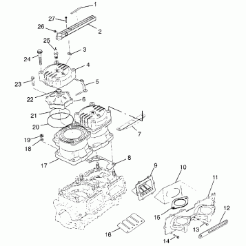 CYLINDER & MANIFOLD HURRICANE B964466 and Intl. HURRICANE I964466 (4935733573C001)