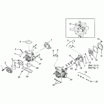 CARBURETOR HURRICANE B964466 and Intl. HURRICANE I964466 (4935733573C003)