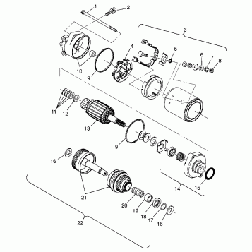 STARTING MOTOR HURRICANE B964466 and  Intl. HURRICANE I964466 (4935733573C007)