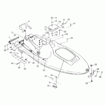 HULL and BODY SLTX B964590 and Intl. SLTX I964590 (4935783578A005)