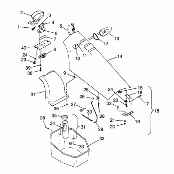 FRONT STORAGE COMPARTMENT SLTX B964590 and Intl. SLTX I964590 (4935783578A008)