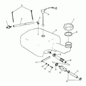 OIL TANK SLTX B964590 and Intl. SLTX I964590 (4935783578A014)