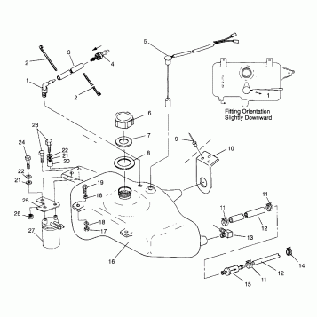 OIL TANK SLX 780 B964287 and Intl. SLX 780 I964287 (4937443744A012)