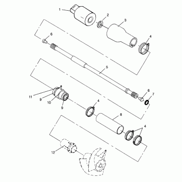 DRIVE SYSTEM SLX 780 B964287 and  Intl. SLX 780 I964287 (4937443744B002)