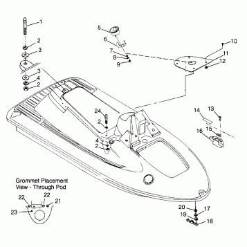 HULL and BODY SL 700 B974071, Intl. SL 700 I974071, SL 700 Deluxe B974072 a (4940874087A007)