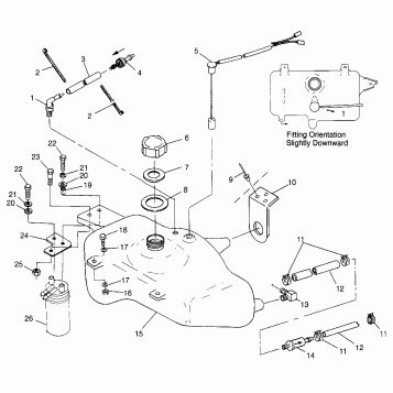 OIL TANK SL 700 B974071, Intl. SL 700 I974071, SL 700 Deluxe B974072 and In (4940874087A014)