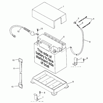 BATTERY BOX SL 700 B974071, Intl. SL 700 I974071, SL 700 Deluxe B974072 and (4940874087B008)