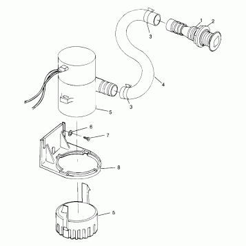 BILGE PUMP SL 700 B974071, Intl. SL 700 I974071, SL 700 Deluxe B974072 and (4940874087C001)