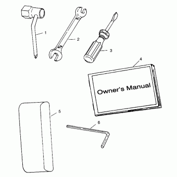 TOOL KIT SL 700 B974071, Intl. SL 700 I974071, SL 700 Deluxe B974072 and In (4940874087C002)