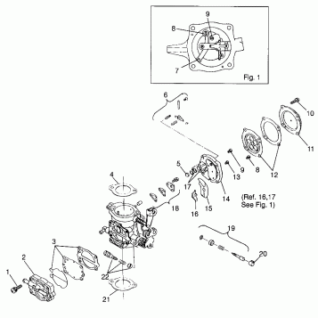CARBURETOR (SL 700) SL 700 B974071 and Intl. SL 700 I974071 (4940874087C008)