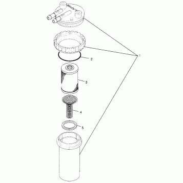 FUEL/WATER SEPARATOR SL 700 B974071, Intl. SL 700 I974071, SL 700 Deluxe B9 (4940874087C014)