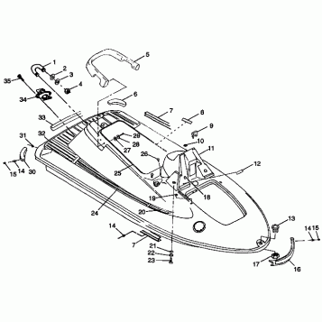 HULL and BODY SL 780 B974088 and Intl. SL 780 I974088 (4940924092A005)
