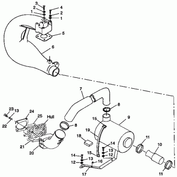 EXHAUST SYSTEM SL 780 B974088 and Intl. SL 780 I974088 (4940924092B006)