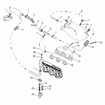 COOLING SYSTEM SL 780 B974088 and Intl. SL 780 I974088 (4940924092B009)