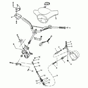 STEERING SL 900 B974091 and SL 1050 B974090 (4940974097A014)