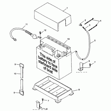 BATTERY BOX SL 900 B974091 and SL 1050 B974090 (4940974097B008)