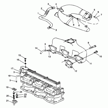 COOLING SYSTEM SL 900 B974091 (4940974097B009)