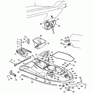 HULL AND BODY HURRICANE B974473 and Intl. HURRICANE I974473 (4941044104A005)