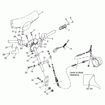 STEERING HURRICANE B974473 and Intl. HURRICANE I974473 (4941044104A013)