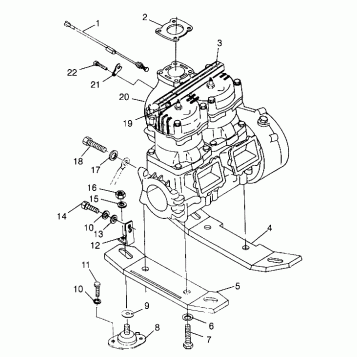 ENGINE MOUNTING HURRICANE B974473 and Intl. HURRICANE I974473 (4941044104B002)