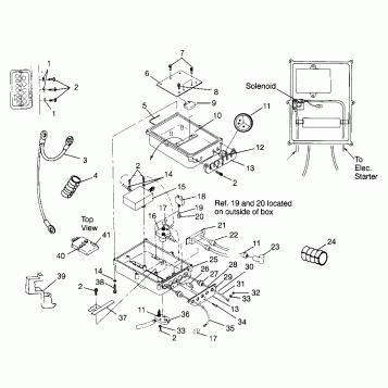 ELECTRICAL BOX HURRICANE B974473 and Intl. HURRICANE I974473 (4941044104B010)